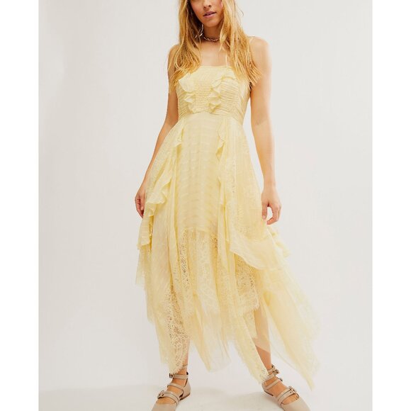 Free People Dresses & Skirts - FREE PEOPLE Sheer Bliss Maxi / Anise Flower
